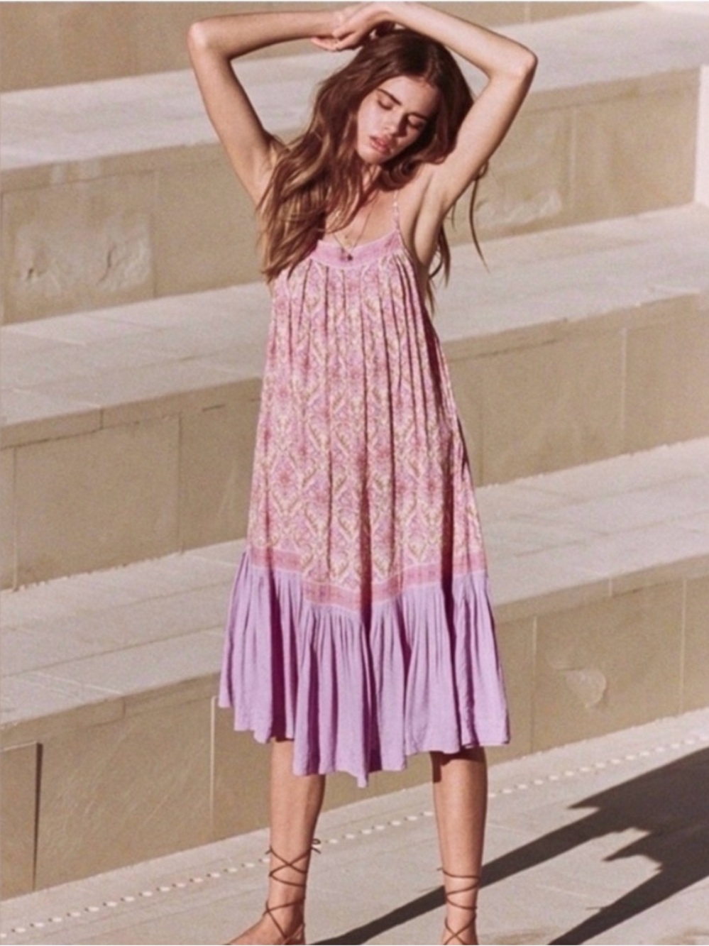 Spell Jewel Strappy Midi Dress XS